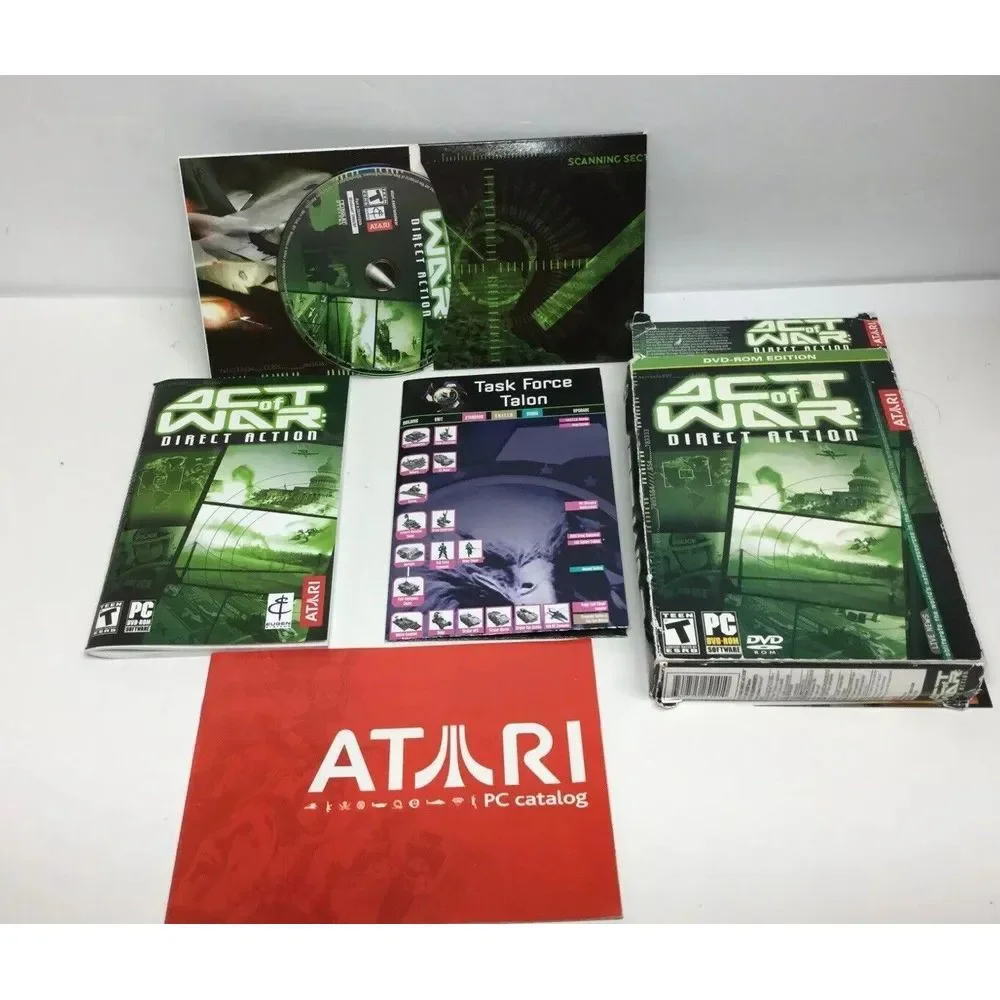 Atari ACT OF WAR Direct Action - Strategy Vintage Windows XP PC Game NEW in BOX!